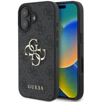 Custodia per Apple iPhone 16, Guess, 4G Big Logo, Nera — 3