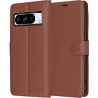Custodia per Google Pixel 8 Pro, Techsuit, Leather Folio, Marrone — 3