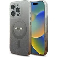 Custodia MagSafe per Apple iPhone 16 Pro, Guess, IML Glitter Gradient, Marrone — 3