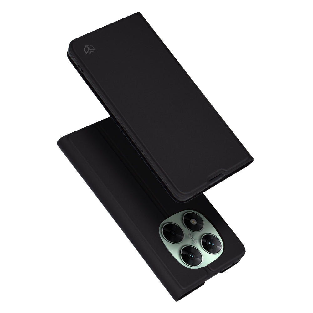 Custodia per Xiaomi Redmi Note 14 Pro+ 5G, Techsuit, Magskin Book, Nera