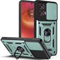 Custodia per Motorola Edge 50 Fusion, Techsuit, CamShield, Verde — 3