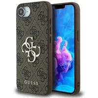 Custodia per Apple iPhone 17e / 16e, Guess, 4G Big Logo, Nera — 3