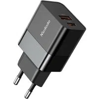 Caricabatterie Rete McDodo CH-1951 Hydrogen, 20W, 3A, 1 x USB-A - 1 x USB-C, Nero — 3