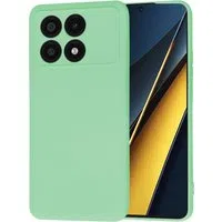 Custodia per Xiaomi Poco X6 Pro, Techsuit, SoftFlex, Verde Chiaro — 3