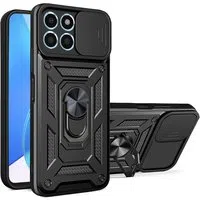 Custodia per Honor 70 Lite / X6 / X8 5G, Techsuit, CamShield, Nera — 3