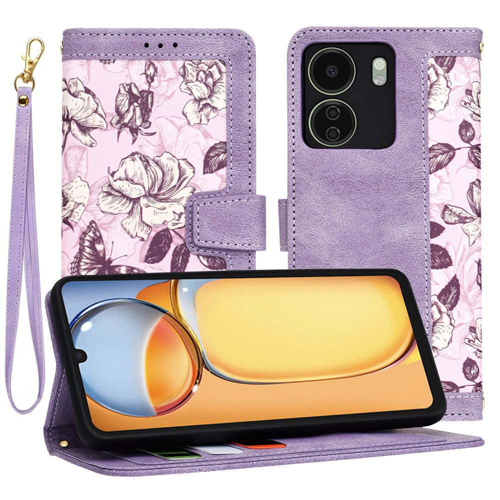 Techsuit Custodia per Xiaomi Poco C65 / Redmi 13C, Techsuit, FlipCraft, Viola