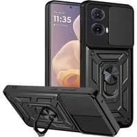 Custodia per Motorola Moto G85, Techsuit, CamShield, Nera — 3