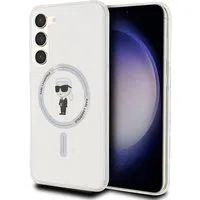 Custodia MagSafe per Samsung Galaxy S23+ S916, Karl Lagerfeld, IML Ikonik Karl, Trasparente — 3