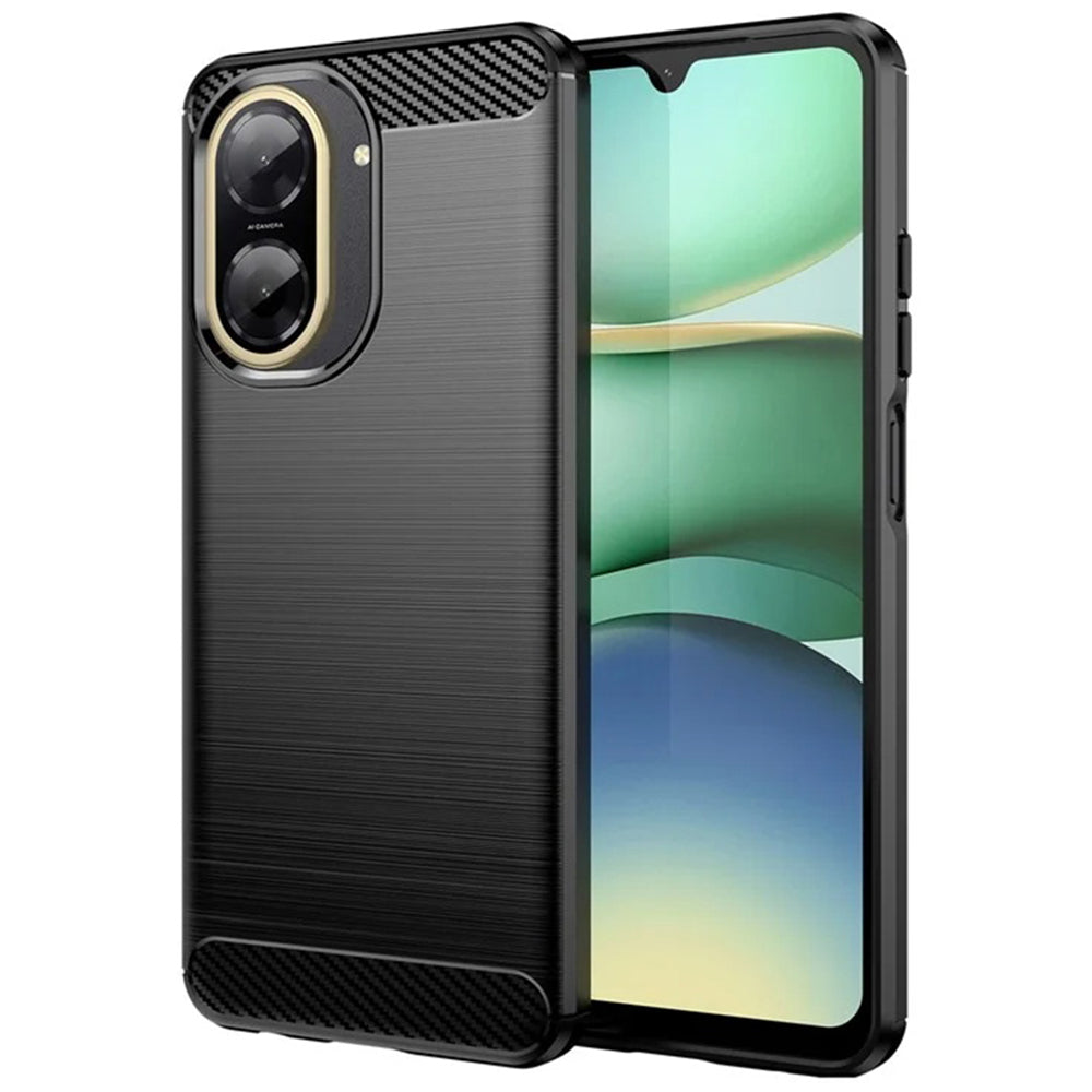 Custodia per Xiaomi Redmi A5 4G (Standard), Techsuit, Carbonio, Nera