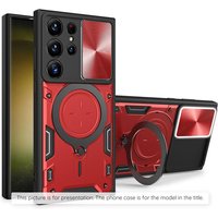 Techsuit Custodia per Samsung Galaxy Z Flip8 F776, Techsuit, CamGuard Pro, Rossa — 2