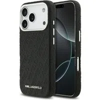 Custodia MagSafe per Apple iPhone 17 Pro Max, Karl Lagerfeld, FW Stamped Karl, Nera — 3
