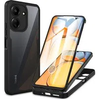 Custodia per Xiaomi Poco C65 / Redmi 13C, Techsuit, ColorVerse 360, Nera — 3