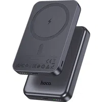Batteria Esterna Wireless HOCO J160, 5000mAh, 10W, 1 x QI - 1 x USB-C, Grigio — 3