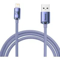 Cavo Dati e Ricarica USB-A - Lightning Baseus Crystal Shine Series, 18W, 2m, Viola CAJY000105 — 3