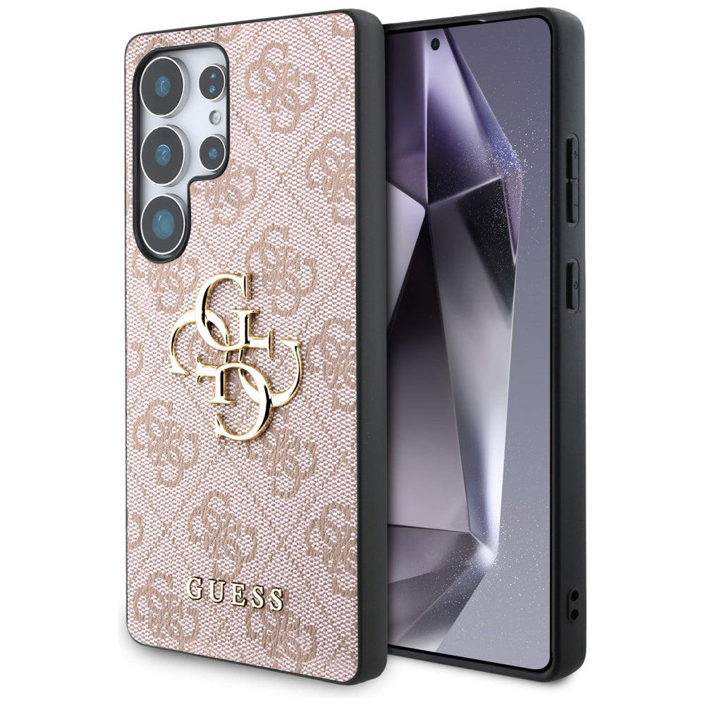Guess Custodia per Samsung Galaxy S25 Ultra S938, Guess, 4G Big Logo, Rosa Nera