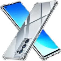 Custodia per Oppo Reno6 Pro 5G (Snapdragon), Techsuit, Shockproof Clear, Trasparente — 3
