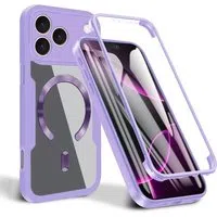 Custodia MagSafe per Apple iPhone 17 Pro, Techsuit, ColorVerse 360, Viola — 3
