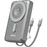 Batteria Esterna Wireless Dudao K29, 10000mAh, 20W, PD + FQI, 1 x Lightning - 1 x QI - 1 x USB-C, Grigio — 3