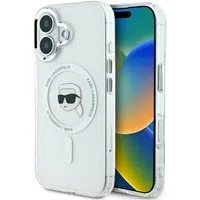Custodia MagSafe per Apple iPhone 16 Plus, Karl Lagerfeld, IML Karl's Head, Bianca — 3
