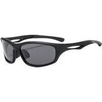 Occhiali da Ciclismo Unisex Techsuit 9309, Polarizzati, Nero Grigio — 3