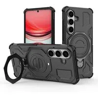 Custodia per Samsung Galaxy S26 Plus S947, Techsuit, Carbon Shield Pro, Nera — 3