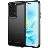 Custodia per Honor 200 Lite, Techsuit, Carbonio, Nera — 3