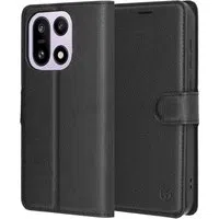 Custodia per OnePlus 15, Techsuit, Leather Folio, Nera — 3