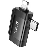 Adattatore OTG USB-C / Lightning - USB-A HOCO UA31F, Nero — 3