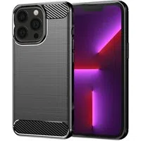 Custodia per Apple iPhone 13 Pro, Techsuit, Carbonio, Nera — 3