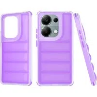 Custodia per Xiaomi Redmi Note 13 Pro 4G / Poco M6 Pro 4G, Techsuit, Wave Shield, Viola — 3
