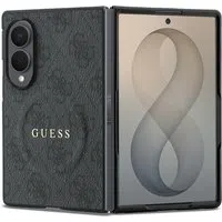 Custodia MagSafe per Samsung Galaxy Z Fold8 F971, Guess, 4G Leather Classic, Nera
