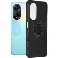 Custodia per Oppo A98, Techsuit, Shield, Nera — 3