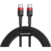 Cavo dati e ricarica USB-C - USB-C Baseus Cafule, 60W, 1m, rosso CATKLF-G91 — 3