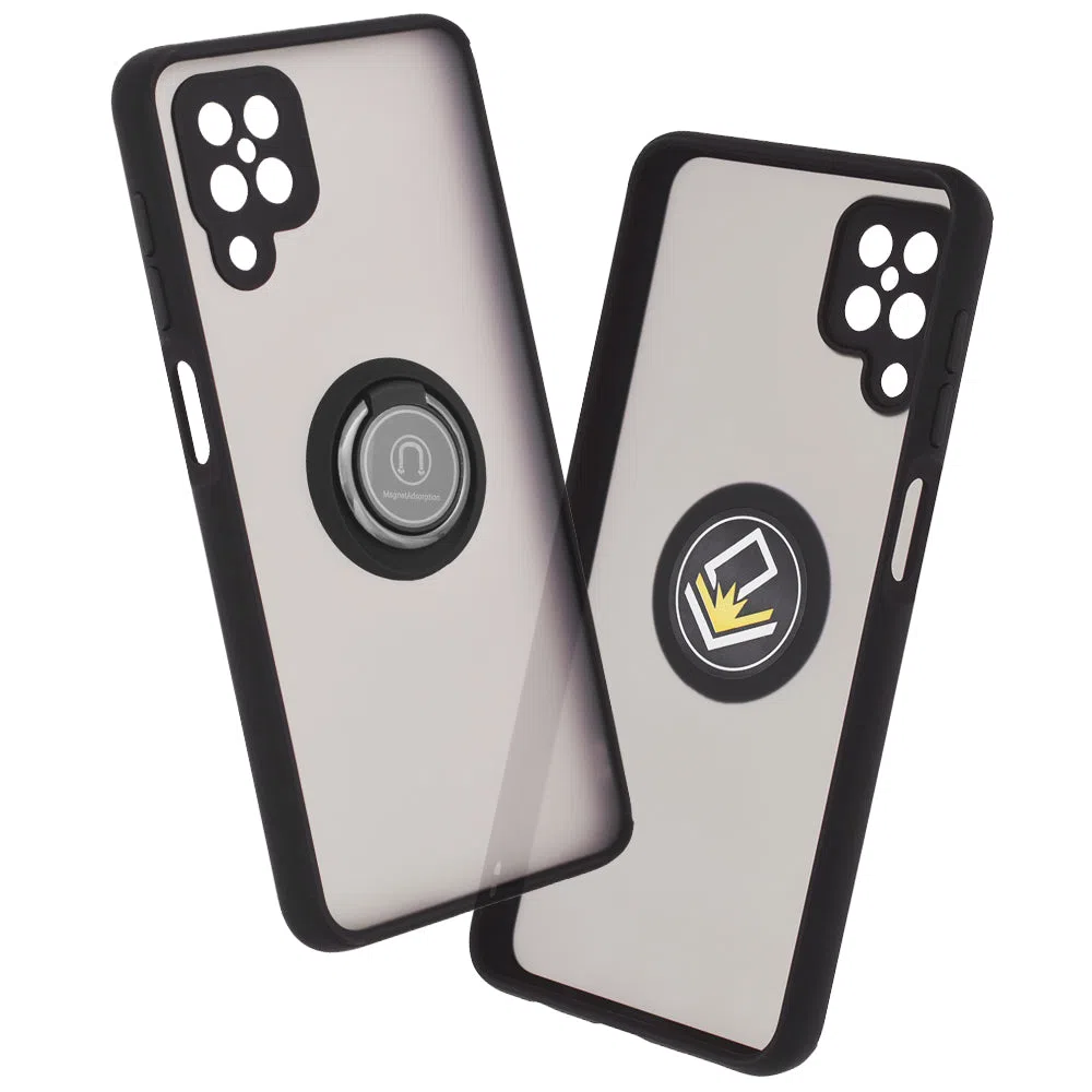 Custodia per Samsung Galaxy A12 Nacho A127 / A12 A125, Techsuit, Glinth, Nera — 2