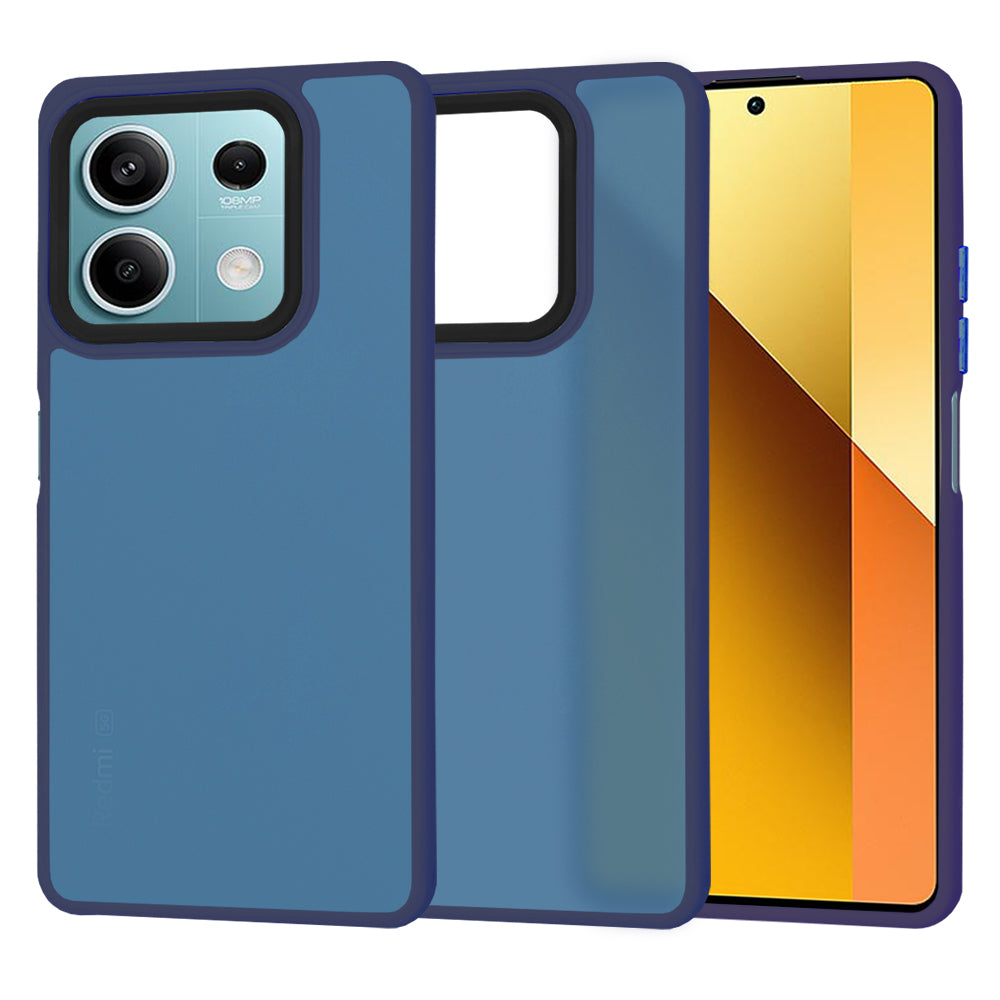Custodia per Xiaomi Redmi Note 13 5G, Techsuit, HaloFrost, Blu Navy