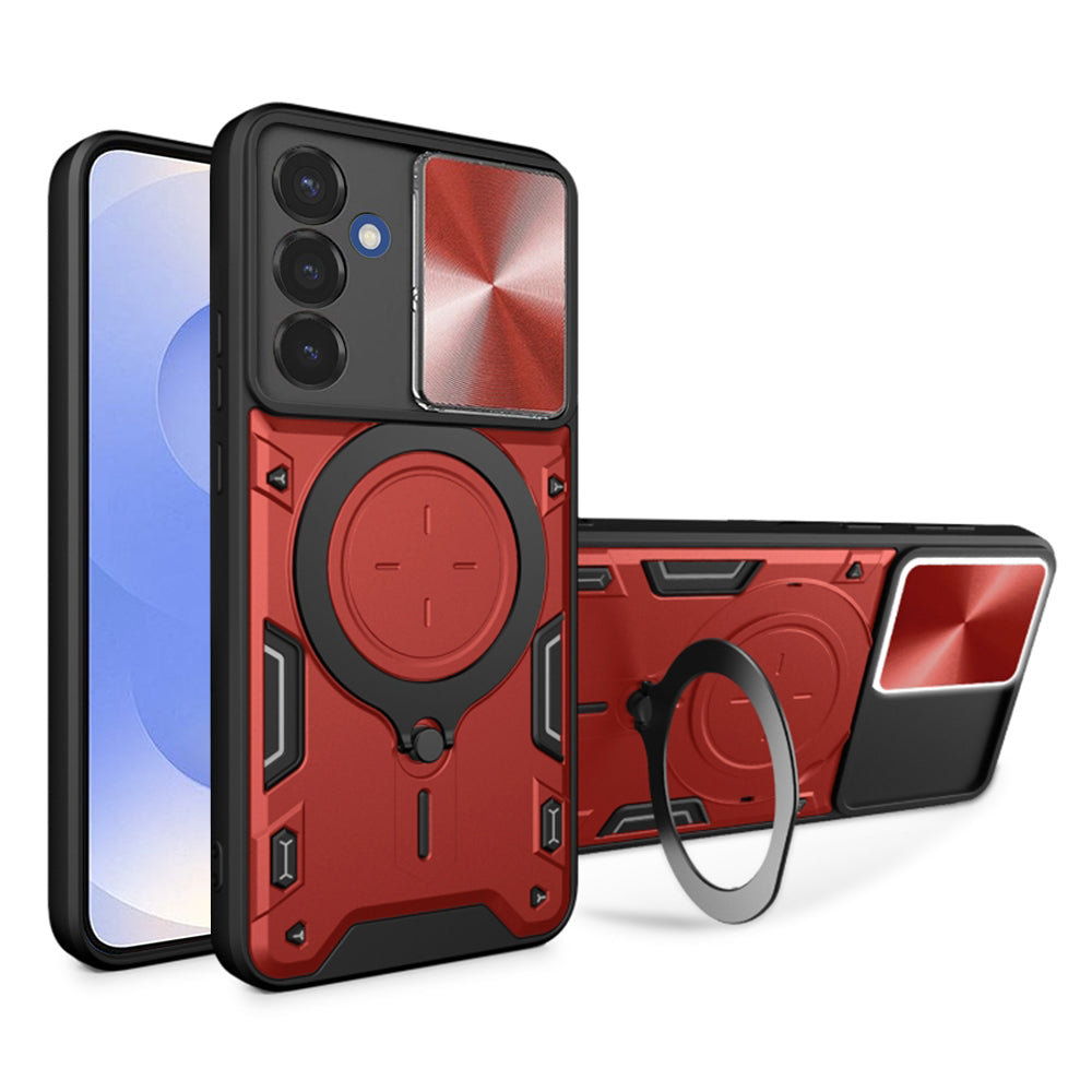 Techsuit Custodia per Samsung Galaxy S25 S931, Techsuit, CamGuard Pro, Rossa