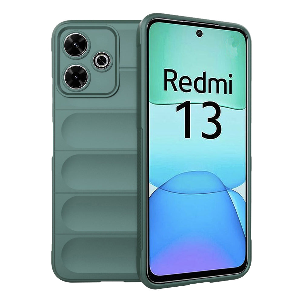 Custodia per Xiaomi Poco M6 4G / Redmi 13, Techsuit, Magic Shield, Verde