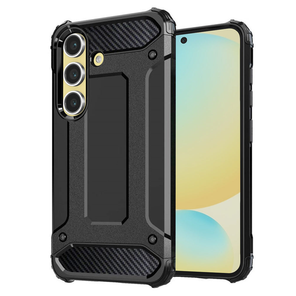 Techsuit Custodia per Samsung Galaxy S24 FE S721, Techsuit, Hybrid Armor, Nera