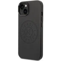 Custodia per Apple iPhone 14 Plus, Karl Lagerfeld, Logo Perforato, Nera — 3