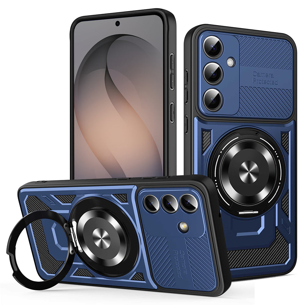Techsuit Custodia per Samsung Galaxy S26 S942, Techsuit, RuggedCam, Blu