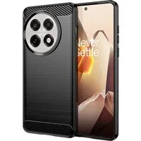 Custodia per OnePlus 13R, Techsuit, Carbonio, Nera — 3