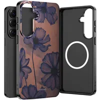 Custodia MagSafe per Samsung Galaxy S26 S942, Tech-Protect, Lamano Velvet Night, Nera — 3
