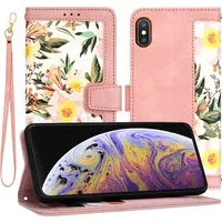 Custodia per Apple iPhone XS Max, Techsuit, FlipCraft, Rosa — 3