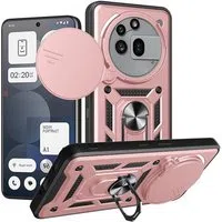 Custodia per Nothing Phone (3a) Pro, Techsuit, CamShield, Rosa — 3