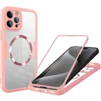 Custodia MagSafe per Apple iPhone 15 Pro Max, Techsuit, ColorVerse 360, Rosa — 3