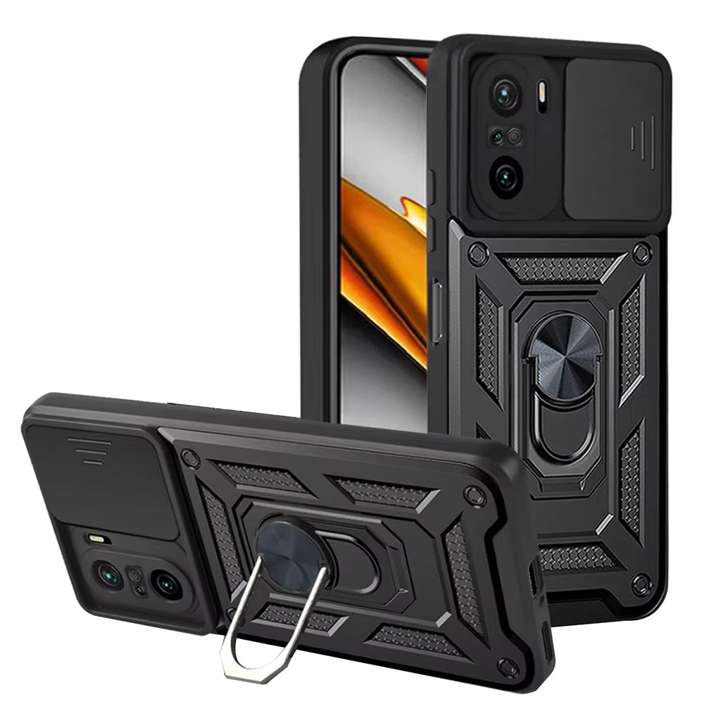 Techsuit Custodia per Xiaomi Poco F3 / Mi 11i, Techsuit, CamShield, Nera