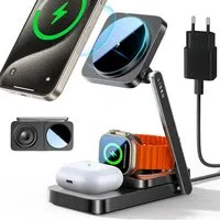 Caricabatterie Wireless Lisen 3in1, 15W, 1.67A, Nero YL0424010003 — 3