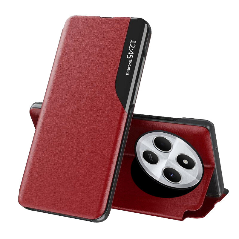 Techsuit Custodia per Xiaomi Poco C75 / Redmi 14C, Techsuit, eFold, Rossa