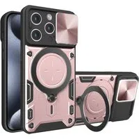Custodia per Apple iPhone 15 Pro, Techsuit, CamGuard Pro, Rosa Oro — 3