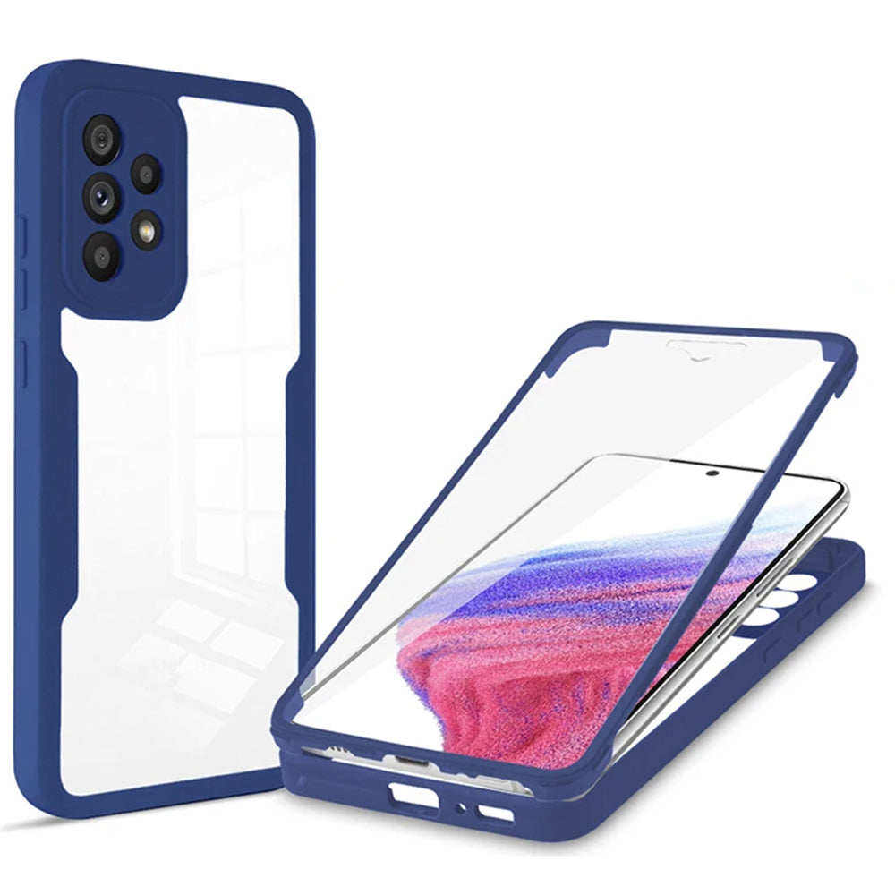 Techsuit Custodia per Samsung Galaxy A53 5G A536, Techsuit, ColorVerse 360, Blu
